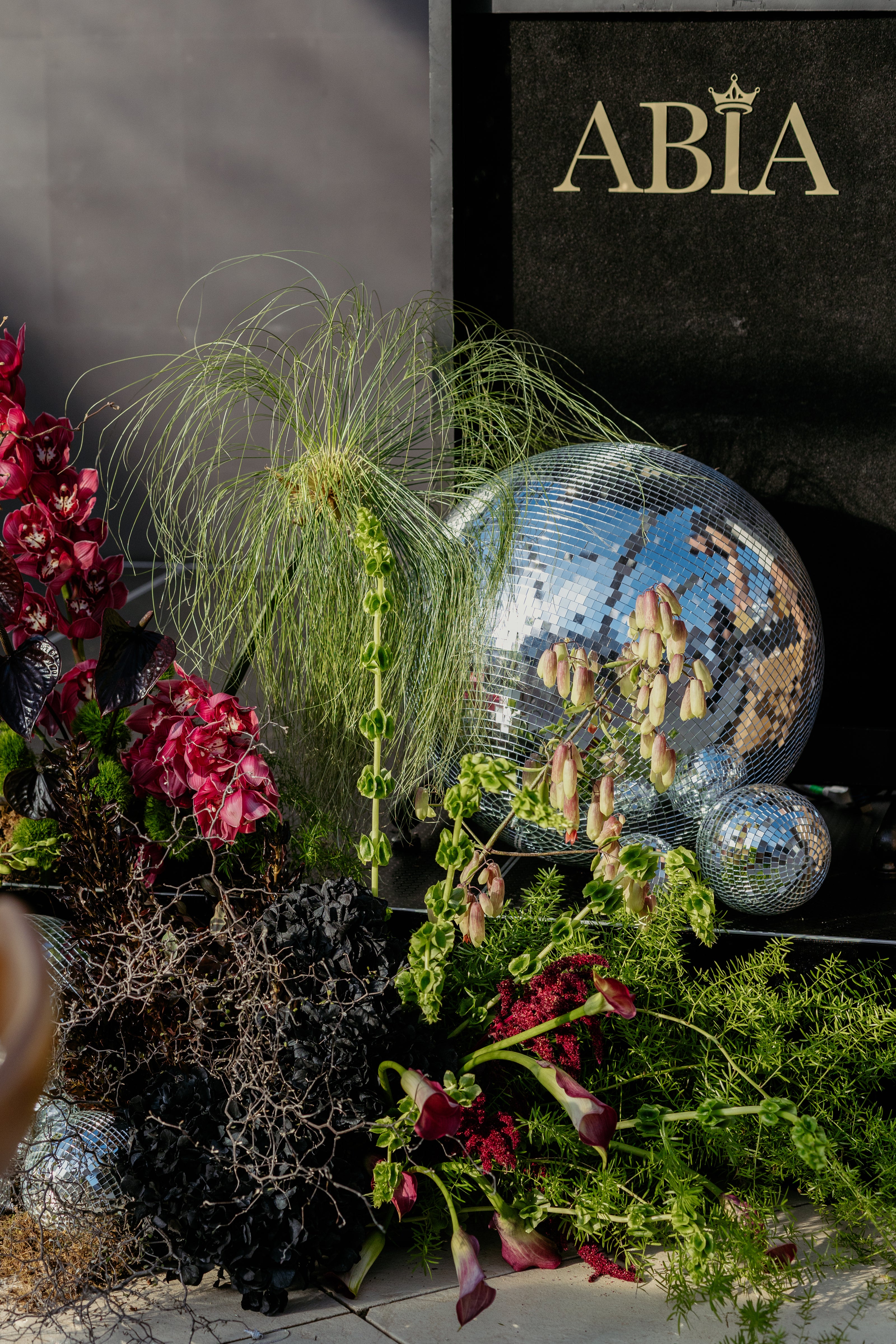 Floral installations for National ABIA Awards at Flaxton Gardens